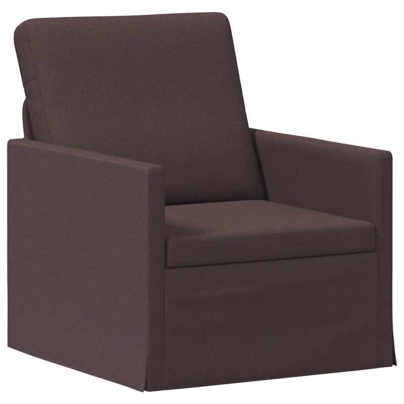 Armchair Dark Brown 70 x 81 x 82 cm Fabric
