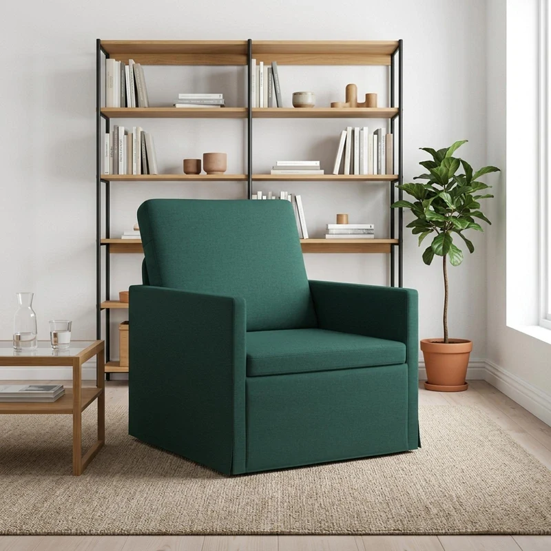 Armchair Dark Green 70 x 81 x 82 cm Fabric