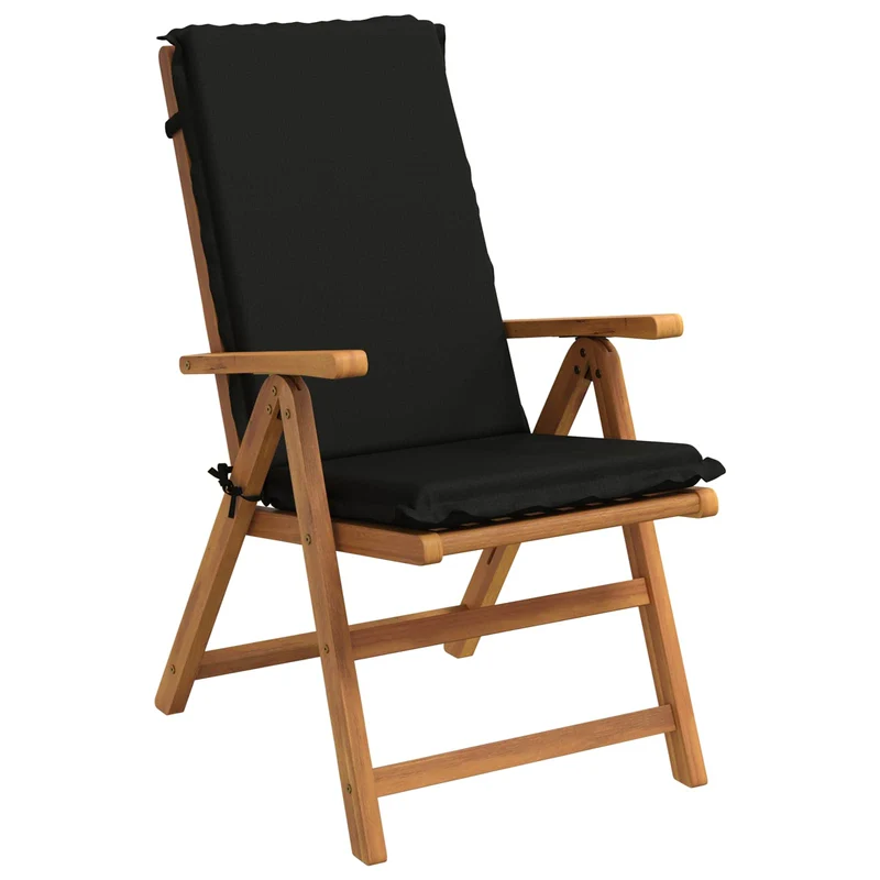 High Back Chair Cushion GEMERT 2 pcs 100% Polyester Black