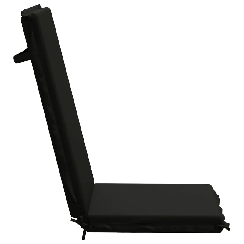 High Back Chair Cushion GEMERT 2 pcs 100% Polyester Black