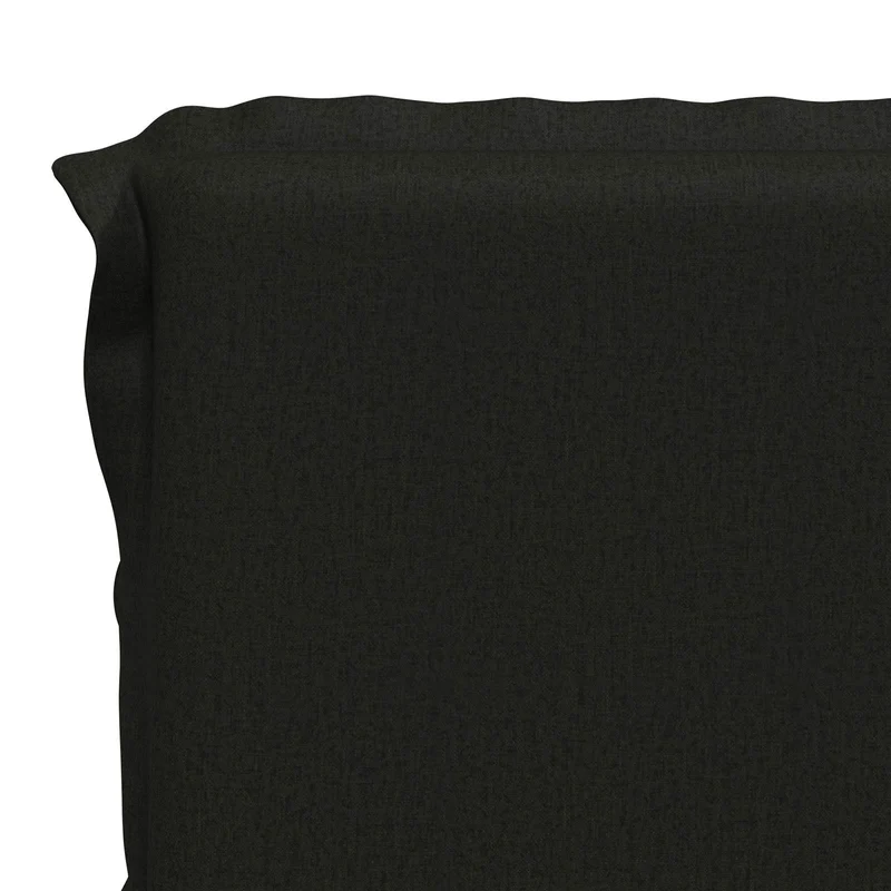 High Back Chair Cushion GEMERT 2 pcs 100% Polyester Black