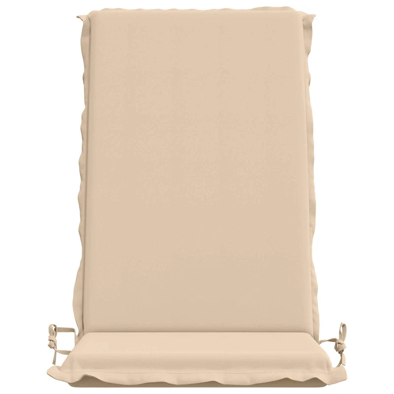 High Back Chair Cushion GEMERT 2 pcs 100% Polyester Cream