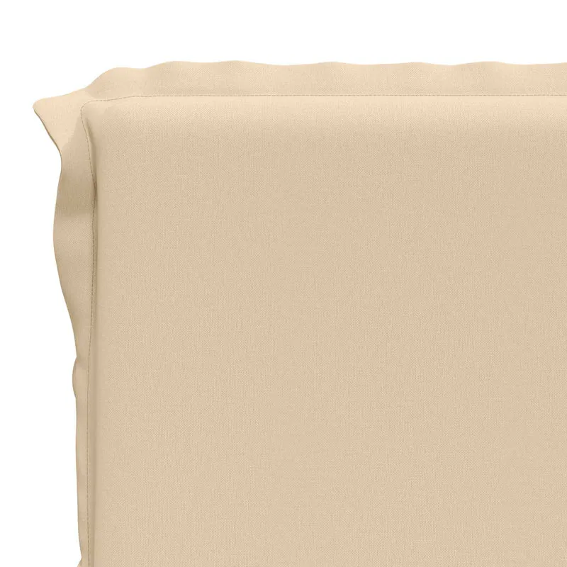 High Back Chair Cushion GEMERT 2 pcs 100% Polyester Cream