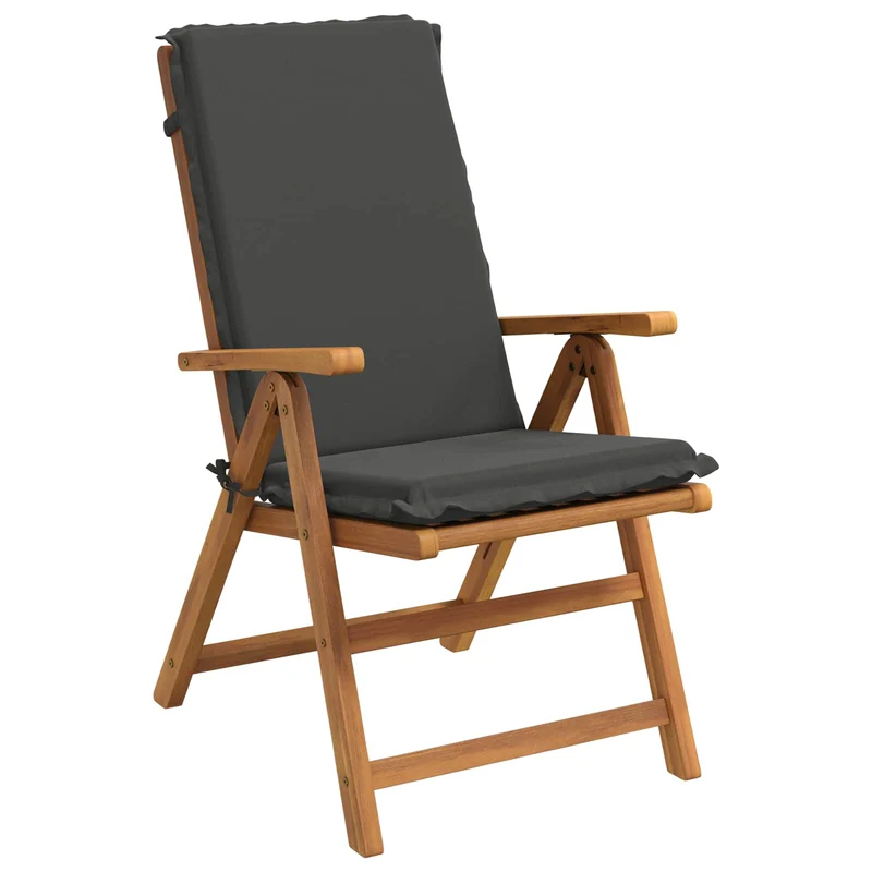 High Back Chair Cushion GEMERT 2 pcs 100% Polyester Anthracite