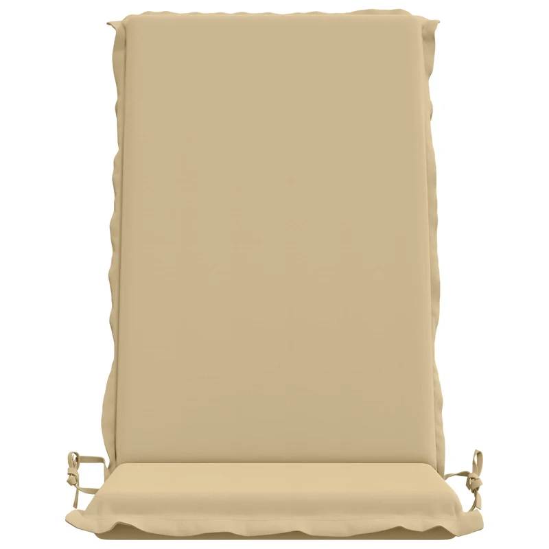 High Back Chair Cushion GEMERT 2 pcs 100% Polyester Beige