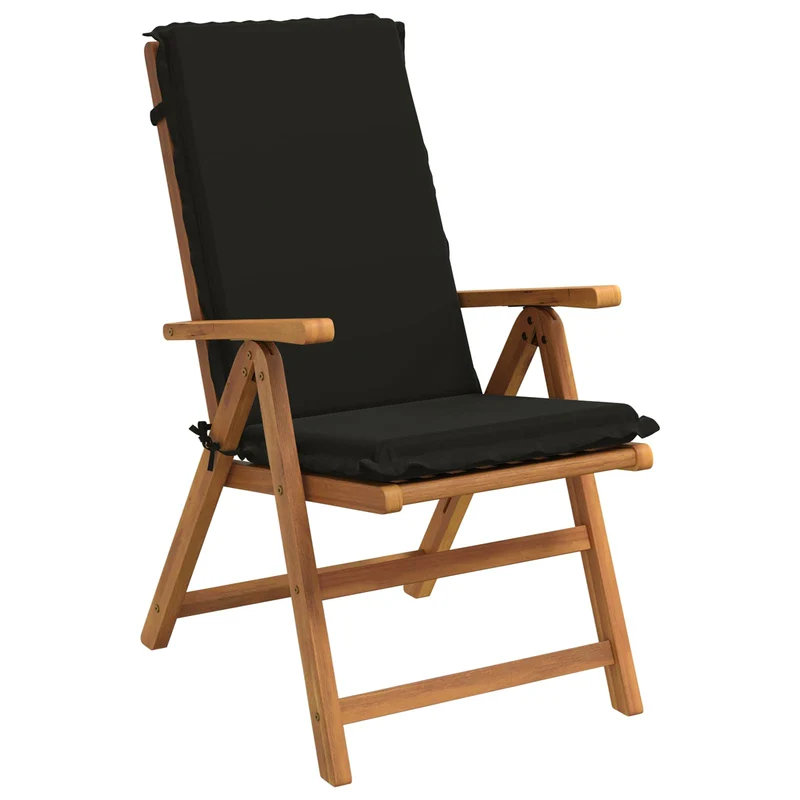 High Back Chair Cushion GEMERT 2 pcs 100% Polyester Black