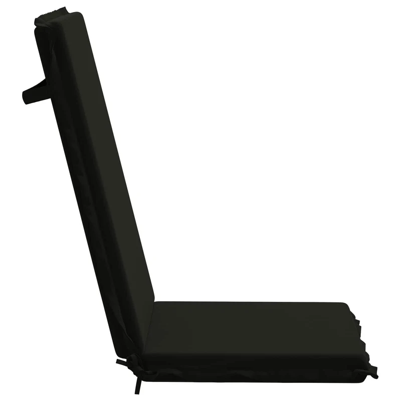 High Back Chair Cushion GEMERT 2 pcs 100% Polyester Black