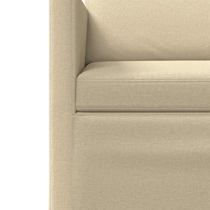 3 Seater Sofa Cream 190 x 81 x 82 cm Fabric