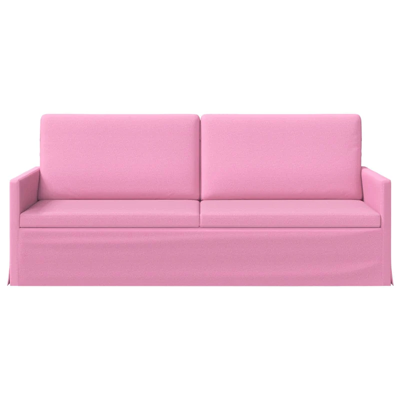 3 Seater Sofa Pink 190 x 81 x 82 cm Fabric