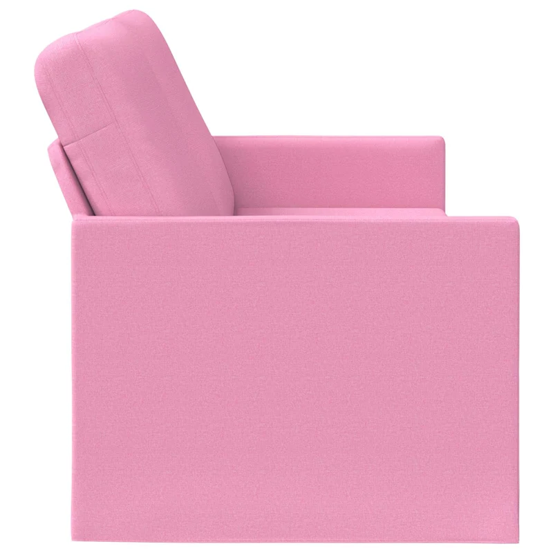 3 Seater Sofa Pink 190 x 81 x 82 cm Fabric
