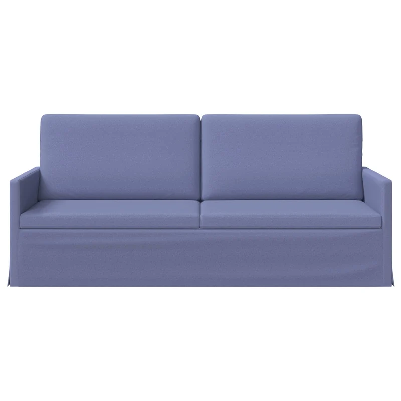 3 Seater Sofa Jeans Blue 190 x 81 x 82 cm Fabric