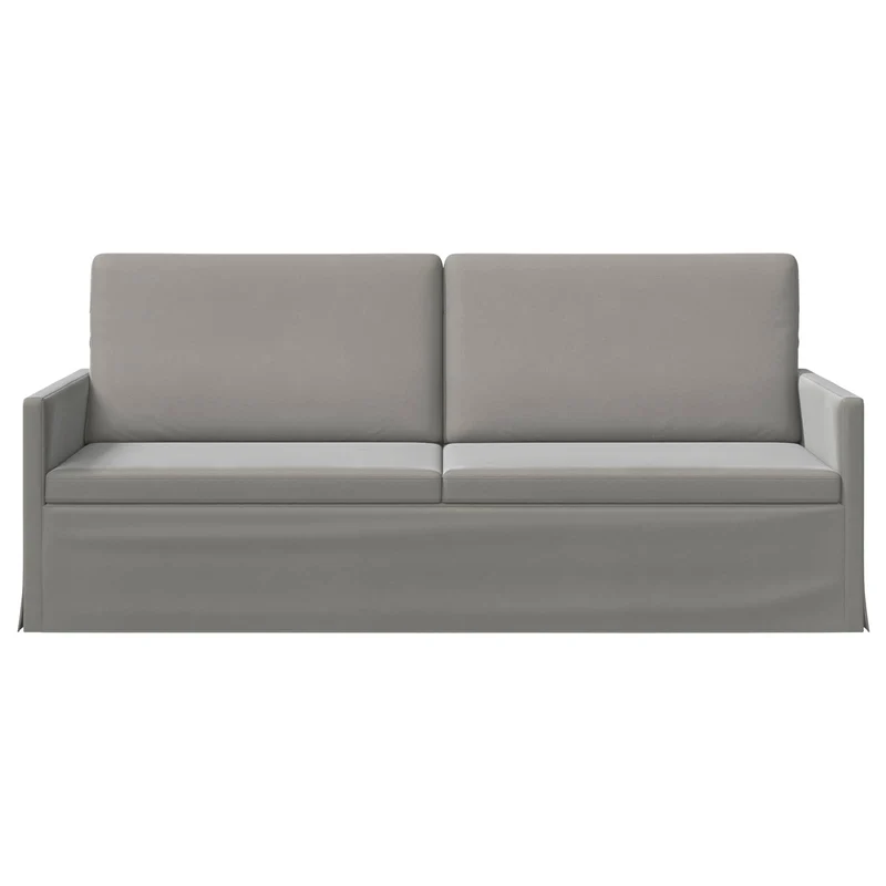 3 Seater Sofa Light Grey 190 x 81 x 82 cm Velvet
