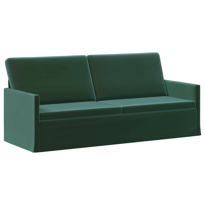 3 Seater Sofa Dark Green 190 x 81 x 82 cm Velvet