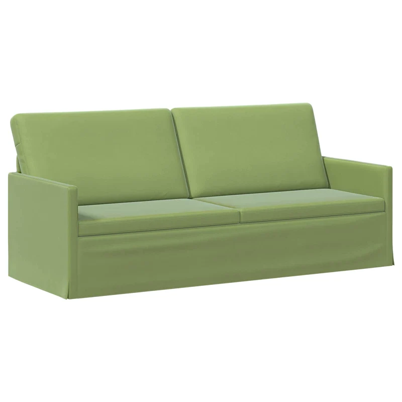 3 Seater Sofa Light Green 190 x 81 x 82 cm Velvet