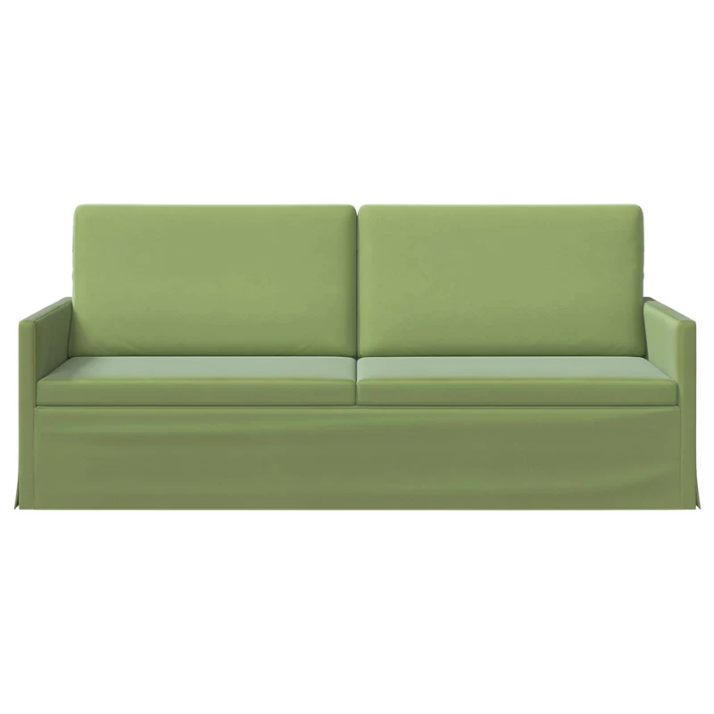 3 Seater Sofa Light Green 190 x 81 x 82 cm Velvet
