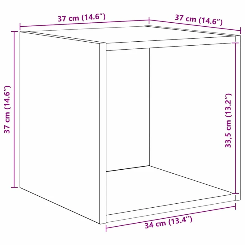 TV Cabinet Set 4 pcs Old Wood Engineered Wood