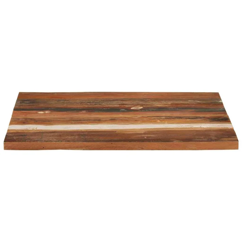 Square Table Top 70x70 cm 25-27 mm Solid Reclaimed Wood