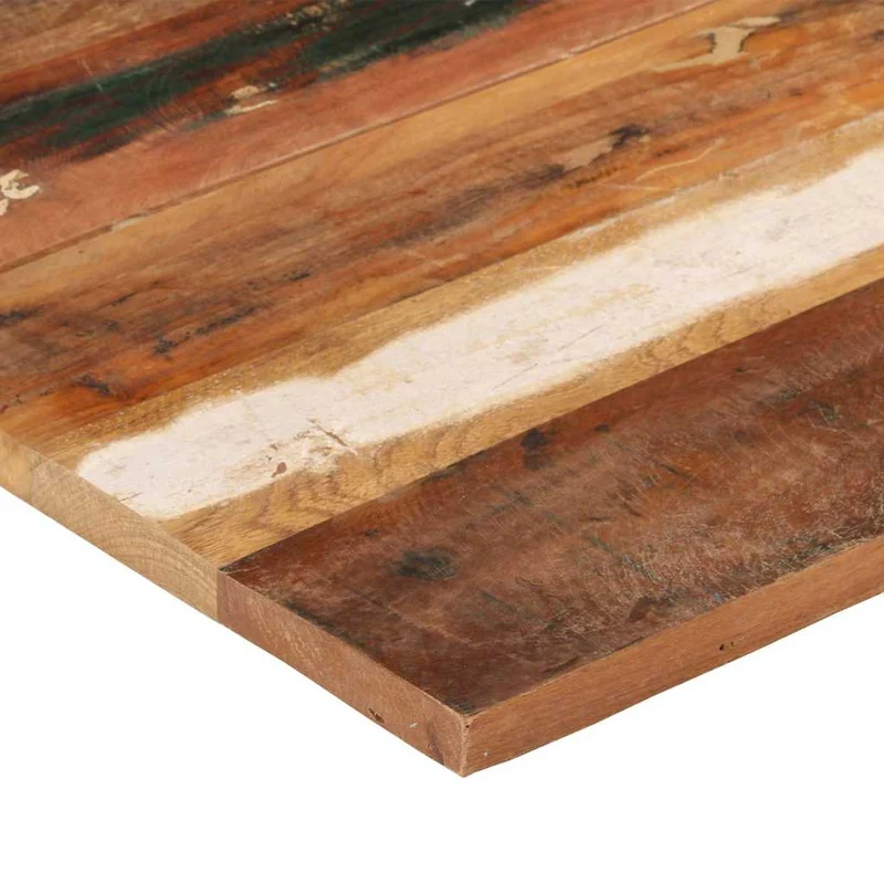 Square Table Top 70x70 cm 25-27 mm Solid Reclaimed Wood