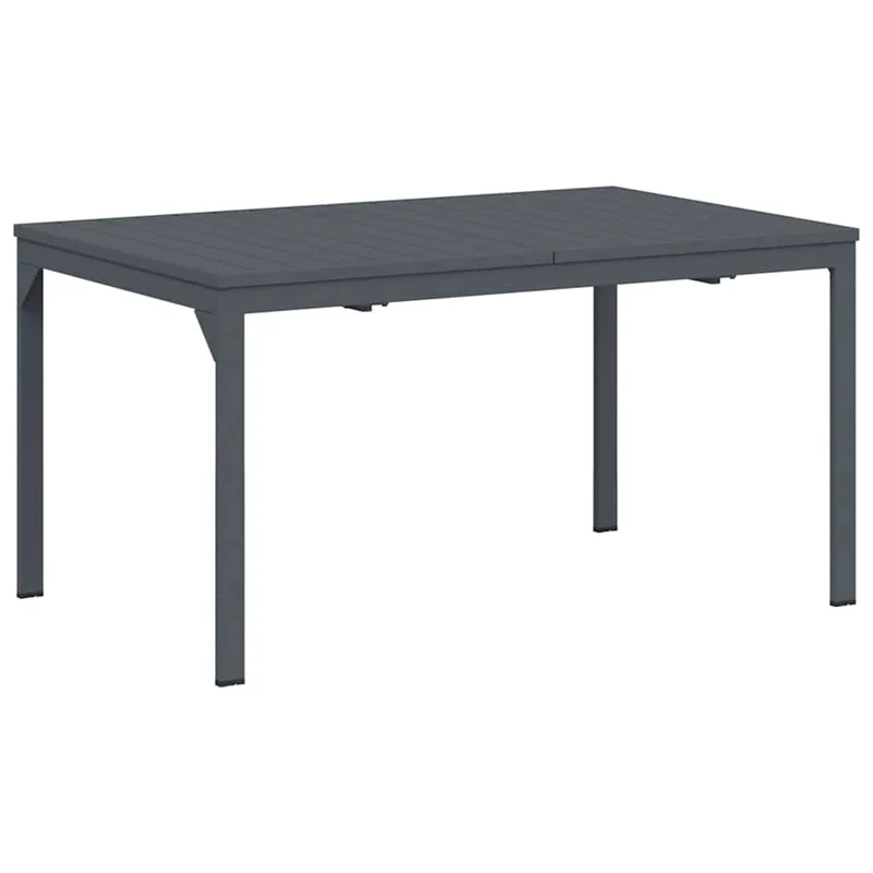 Outdoor Dinner Table Folding Anthracite 210 x 90 x 73 cm Steel
