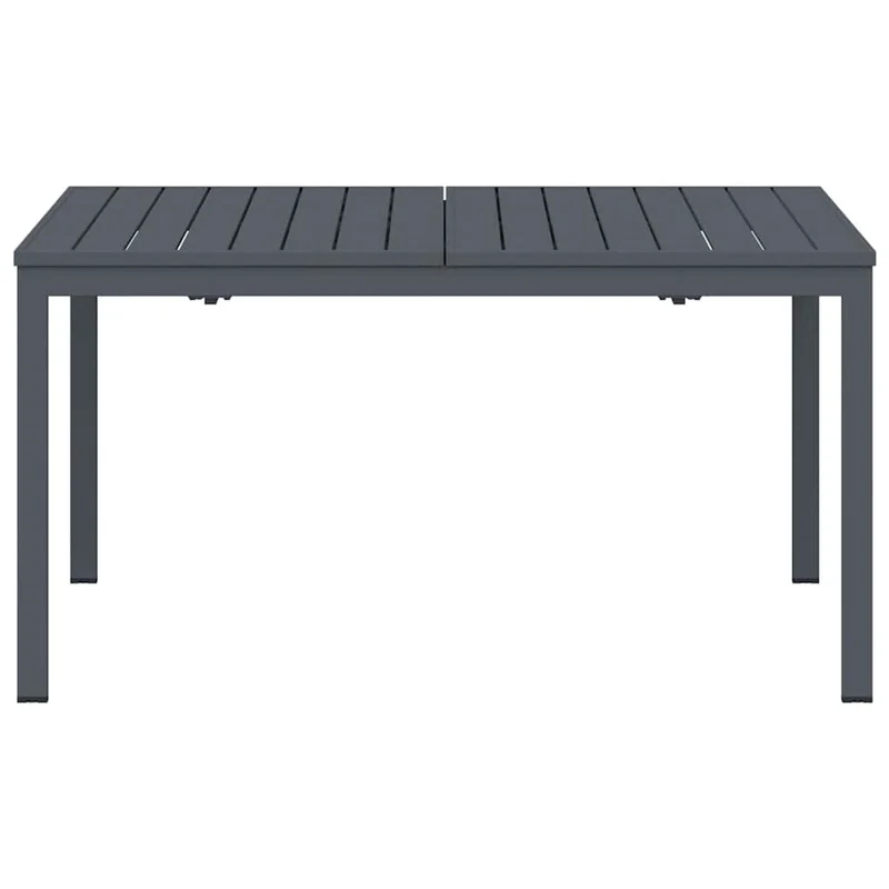 Outdoor Dinner Table Folding Anthracite 210 x 90 x 73 cm Steel