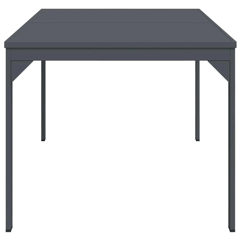 Outdoor Dinner Table Folding Anthracite 210 x 90 x 73 cm Steel