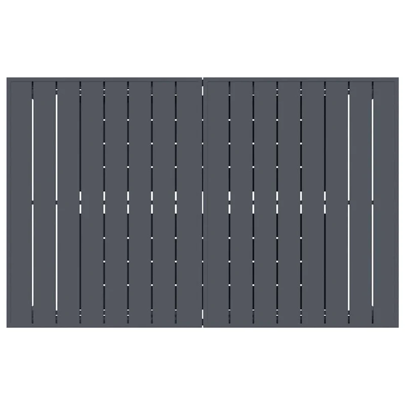 Outdoor Dinner Table Folding Anthracite 210 x 90 x 73 cm Steel