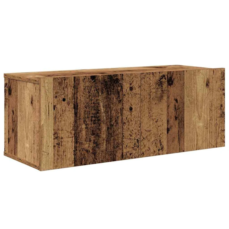 TV Cabinet Set 8 pcs Old Wood Engineered Wood