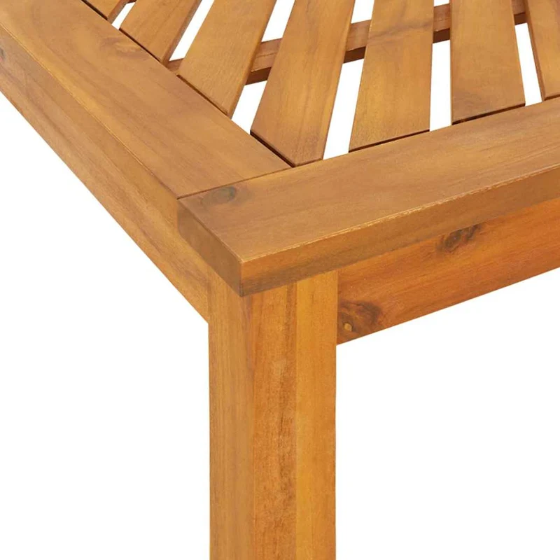 Garden Dining Set 5 pcs Brown 90 x 90 x 74 cm Solid Acacia Wood