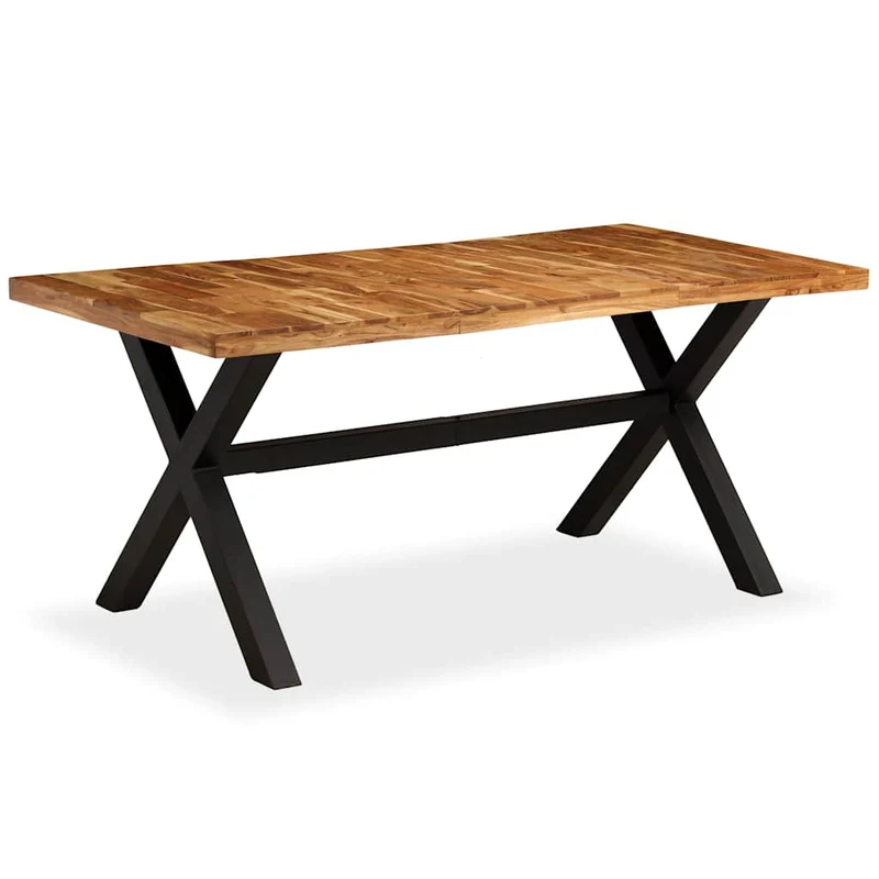 245640 vidaXL Dining Table Solid Acacia and Mango Wood 180x90x76 cm
