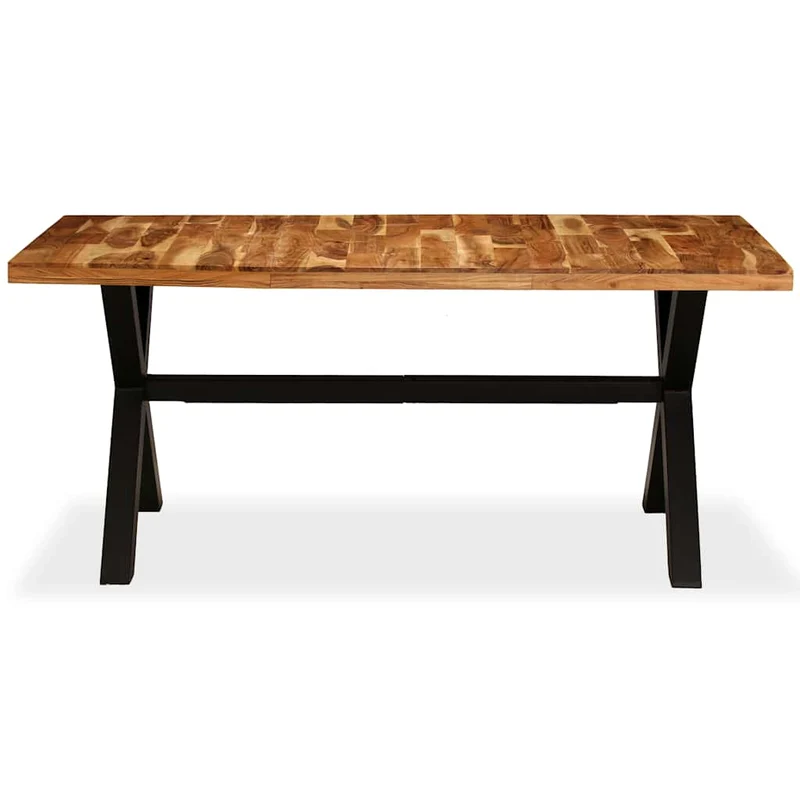 245640 vidaXL Dining Table Solid Acacia and Mango Wood 180x90x76 cm