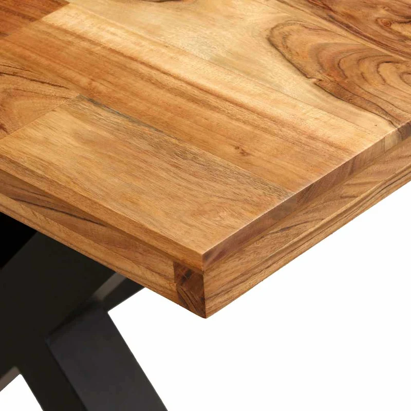 245640 vidaXL Dining Table Solid Acacia and Mango Wood 180x90x76 cm