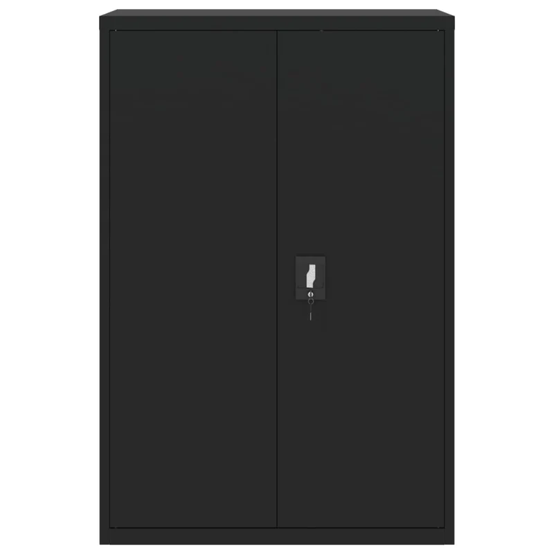 File Cabinet Black 90x40x180 cm Steel