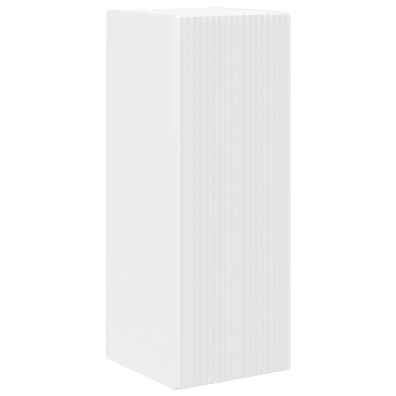 TV Cabinet Set 8 pcs White Engineered Wood