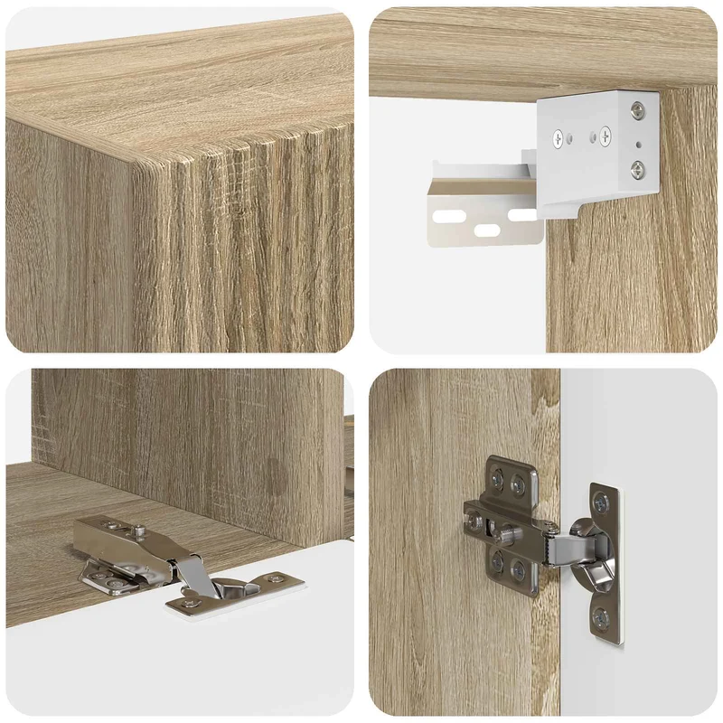 TV Cabinet Set 8 pcs Sonoma Oak Engineered Wood