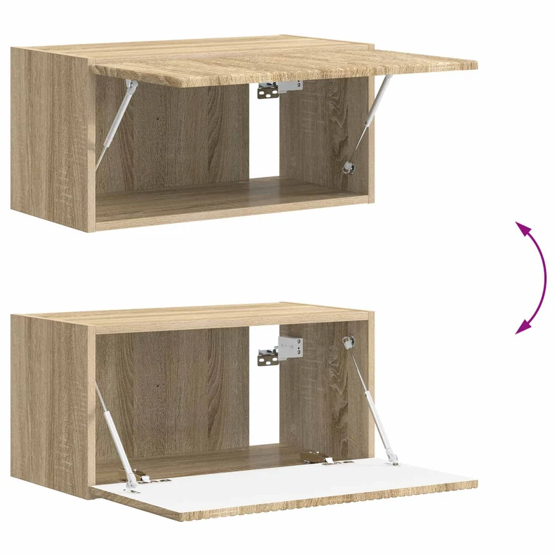 TV Cabinet Set 8 pcs Sonoma Oak Engineered Wood