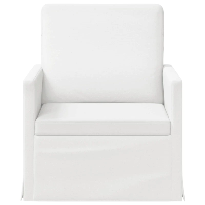 Armchair White 70 x 81 x 82 cm Fabric