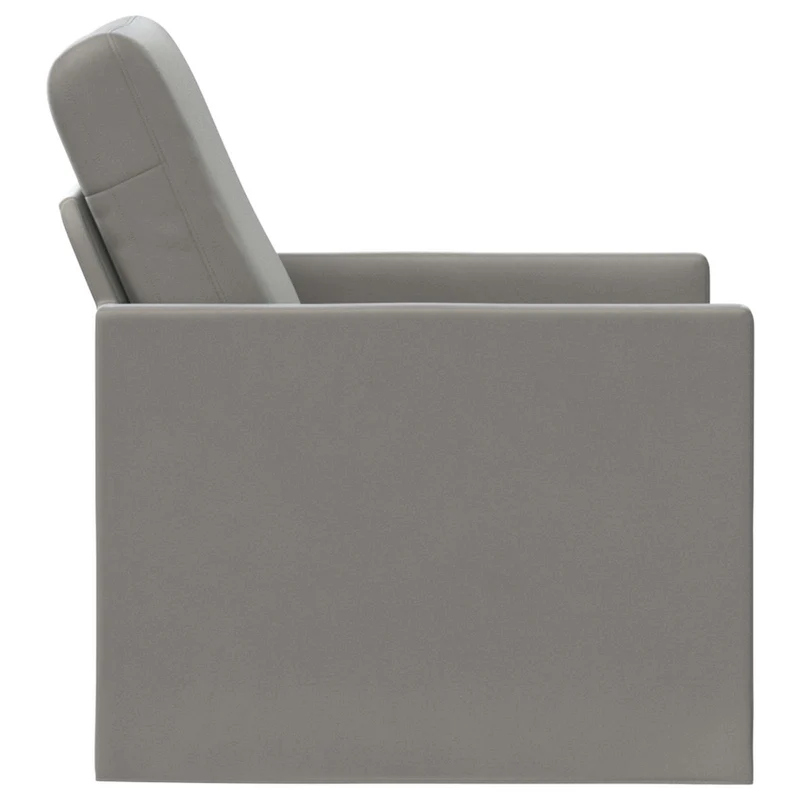 Armchair Light Grey 70 x 81 x 82 cm Velvet