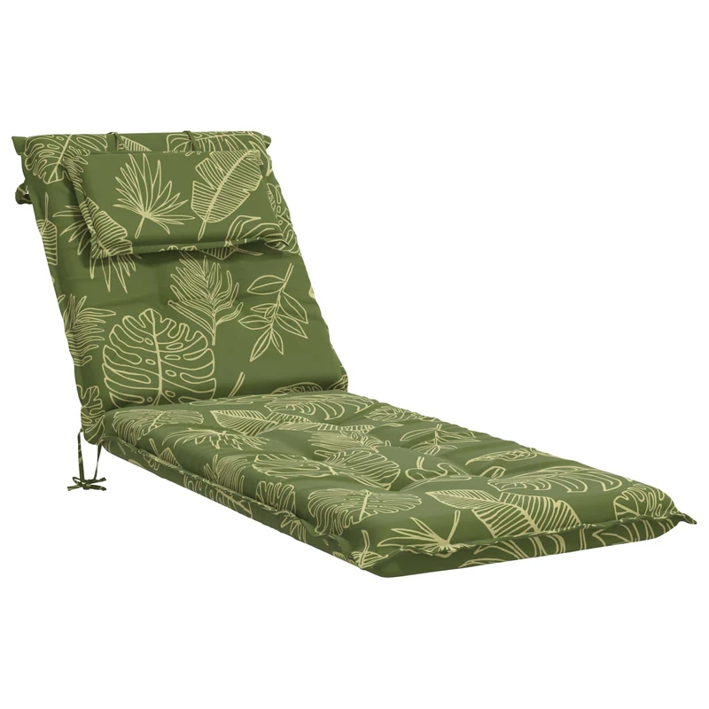 Sunlounger Cushion GEMERT 100% Polyester Leaf Design