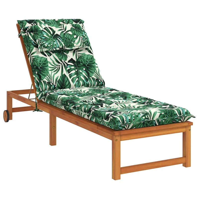 Sunlounger Cushion GEMERT 100% Polyester Leaf Pattern