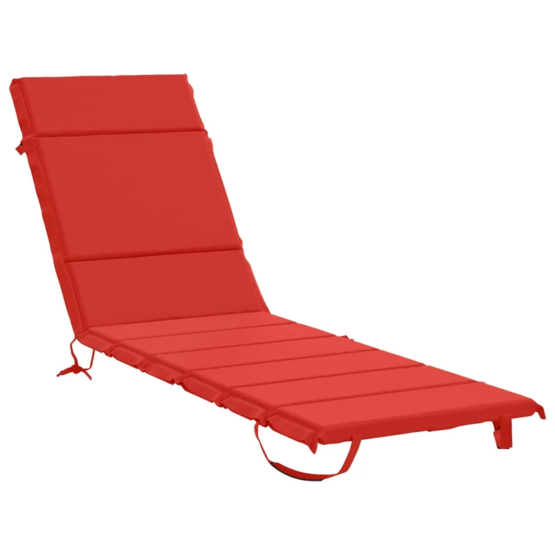 Sunlounger Cushion GEMERT 100% Polyester Red 200 x 50 x 3 cm