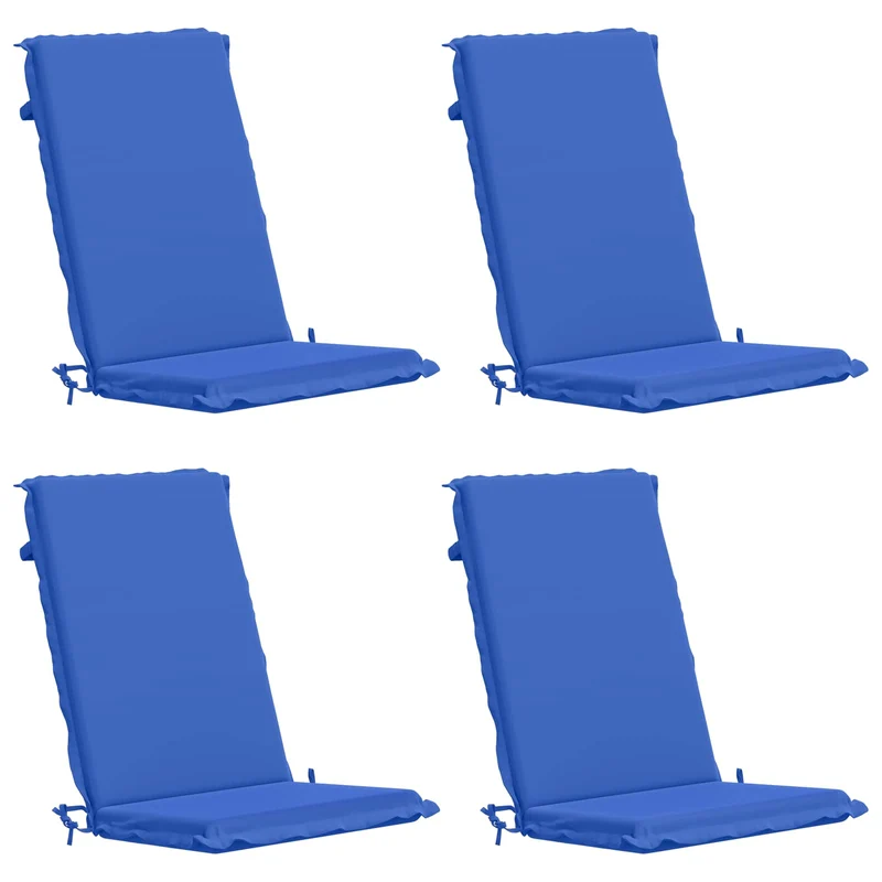 High Back Chair Cushion GEMERT 4 pcs 100% Polyester Royal Blue