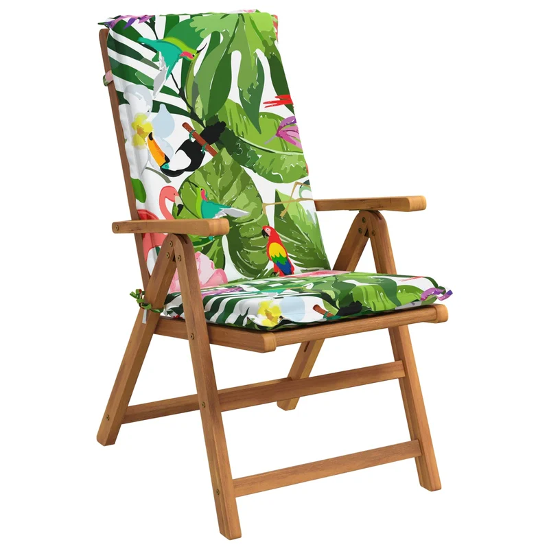 High Back Chair Cushion GEMERT 2 pcs 100% Polyester Multicolour