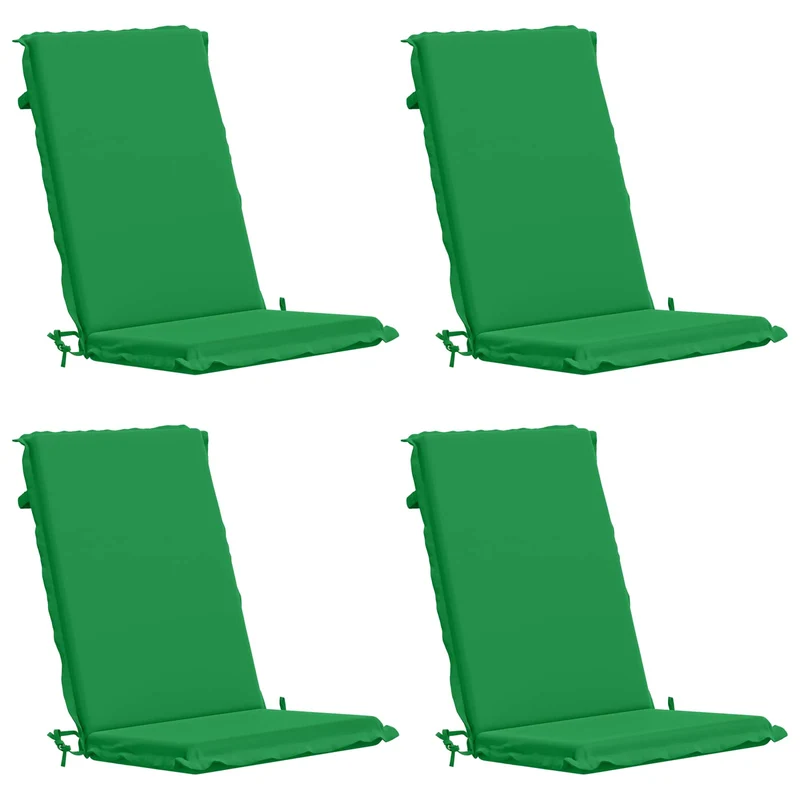 High Back Chair Cushion GEMERT 4 pcs 100% Polyester Green