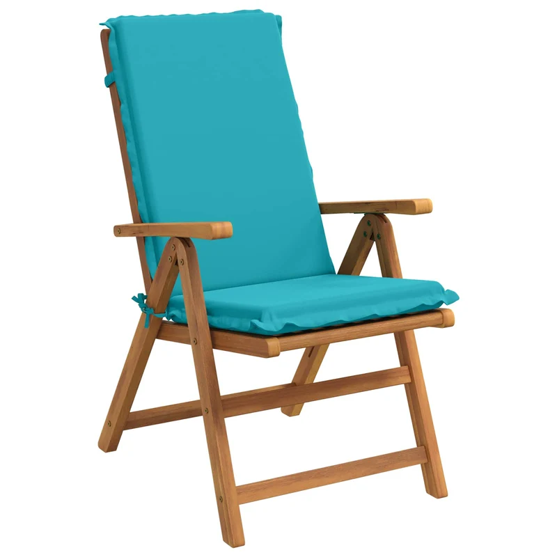 High Back Chair Cushion GEMERT 4 pcs 100% Polyester Turquoise