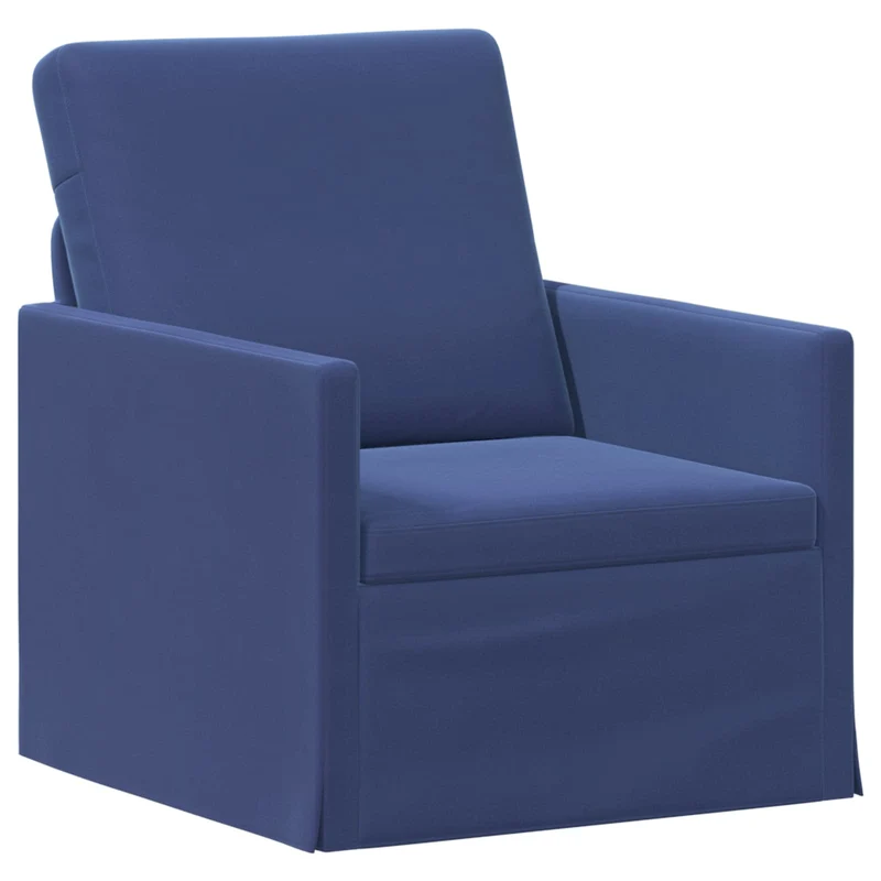Sofa Set 2 pcs Police Blue Velvet