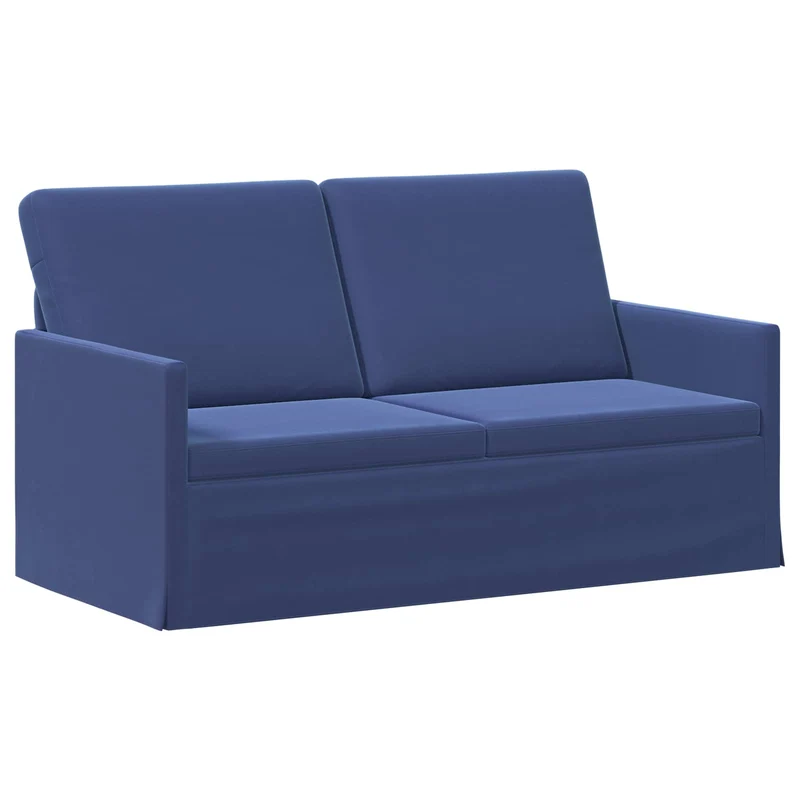 Sofa Set 2 pcs Police Blue Velvet