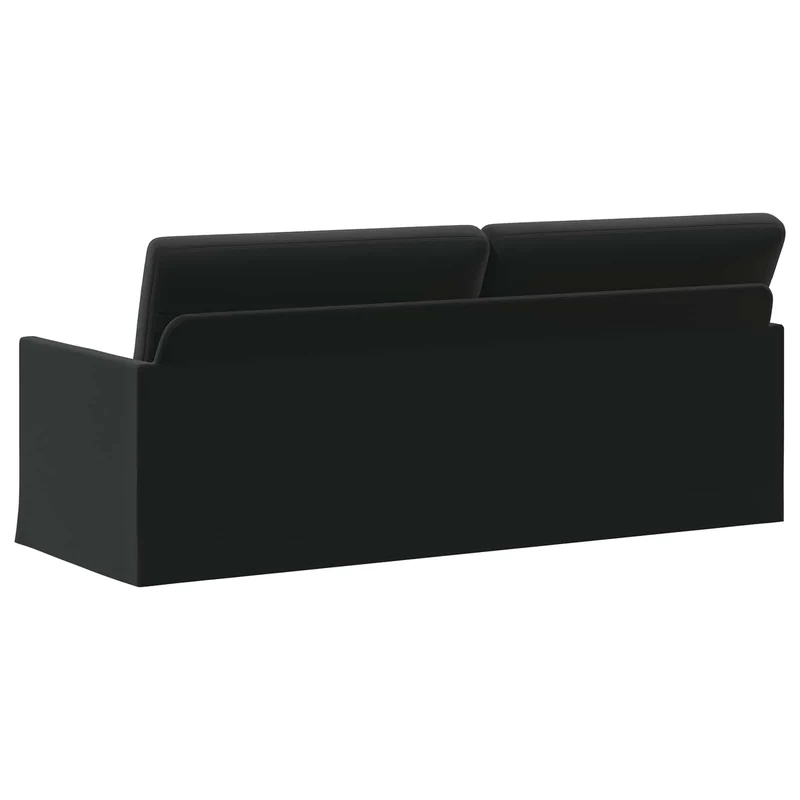 3 Seater Sofa Black 190 x 81 x 82 cm Velvet