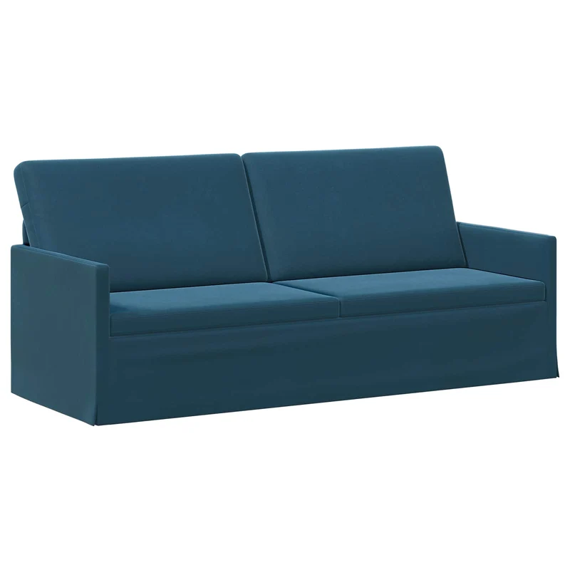 3 Seater Sofa Blue 190 x 81 x 82 cm Velvet