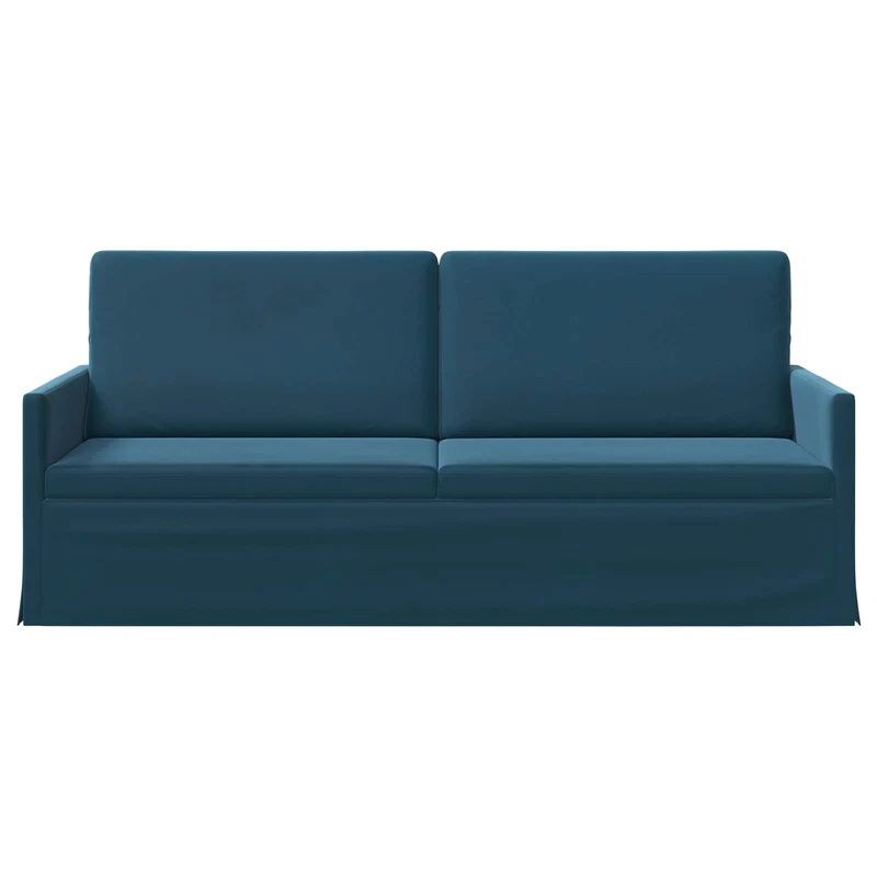 3 Seater Sofa Blue 190 x 81 x 82 cm Velvet