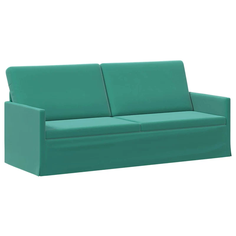 3 Seater Sofa Turquoise 190 x 81 x 82 cm Velvet